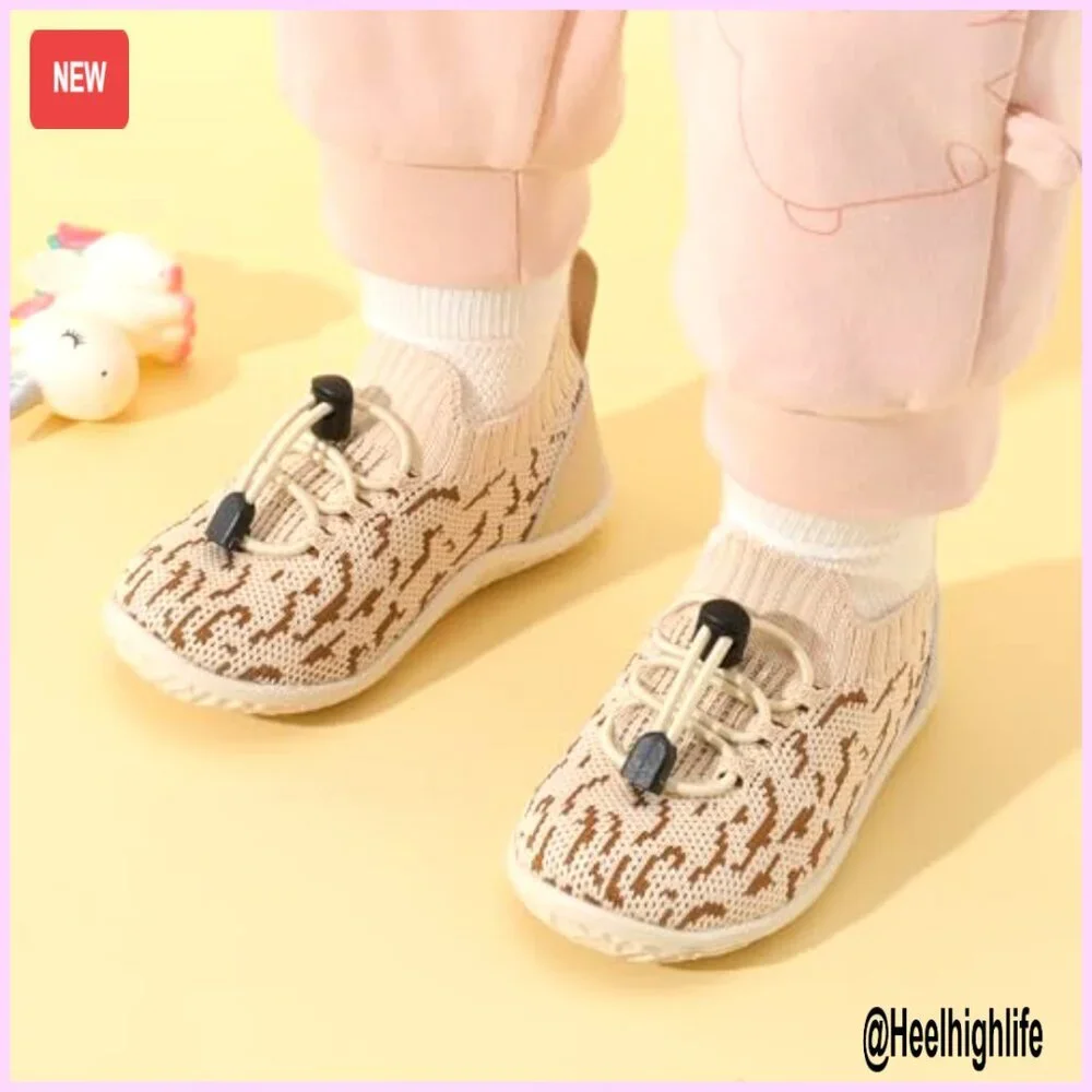 Lightweight Infant Sneakers Slip On First Walking Shoes Comfortable Breathable